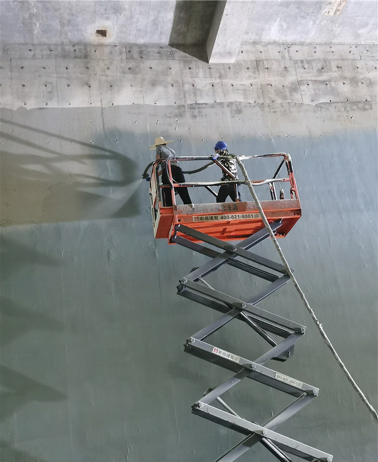 珠海5號能源站蓄冷水池聚脲防水施工